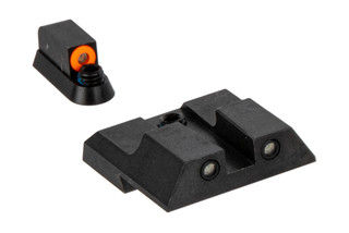 Night Fision Perfect Dot Night Sight Set with square notch, Orange front and Black rear ring for CZ P07/P09 handguns